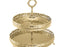 كوين آن طبق تقديم كيك مطلي ذهبي ثنائي (23 سم + 28 سم) بأيد - 4-5792-7