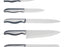 رفايع المطبخ  بيرج هوف اسينشيالز طقم سكاكين مطبخ ٦ قطع بقاعدة خشب استانليس استيل فضي - 1307143  Berghoff