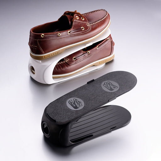 جوندول حامل أحذية موفر للمساحة بلاستيك أسود - G-630