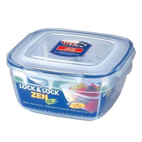 لوك اند لوك علبة بلاستيك مربعة ٢٫٥ لتر - HSM8460 Lock & Lock Lock & Lock
