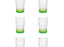 لومينارك تروبادور طقم 6 أكواب 320 مل زجاج أخضر - L9784