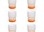 لومينارك تروبادور طقم 6 أكواب 270 مل زجاج برتقالي - L9790