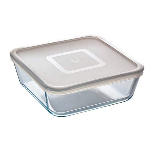 بيركس علبة طعام بغطاء مربعة (2 لتر) زجاج شفاف - 470283496