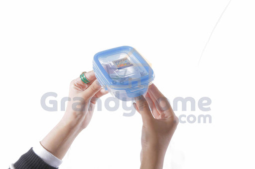 لوك اند لوك علبة بلاستيك ساوند لوك مستطيلة 240 مل  أزرق - LEP511