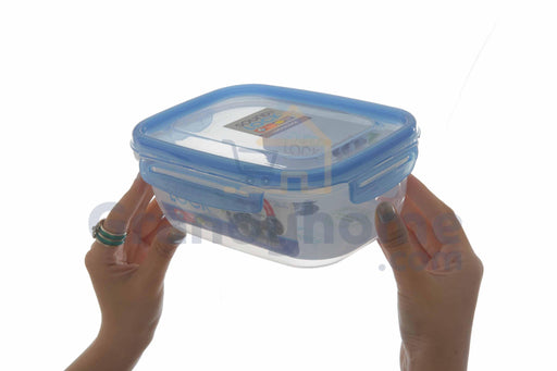 لوك اند لوك علبة بلاستيك ساوند لوك مستطيلة 1.1 لتر  أزرق - LEP551