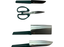طقم سكاكين ٥ قطع دائري ستانليس ستيل بستاند اخضر- d35