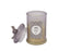 شمعة برائحة شجر العنبر بغطاء 12 سم زجاج رمادي - 447GR